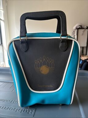 Mini Turquoise Bowling Bag